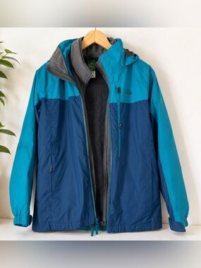 LL BEAN Youth Tek 3 in 1‎ Winter Coat Size Large 14-16